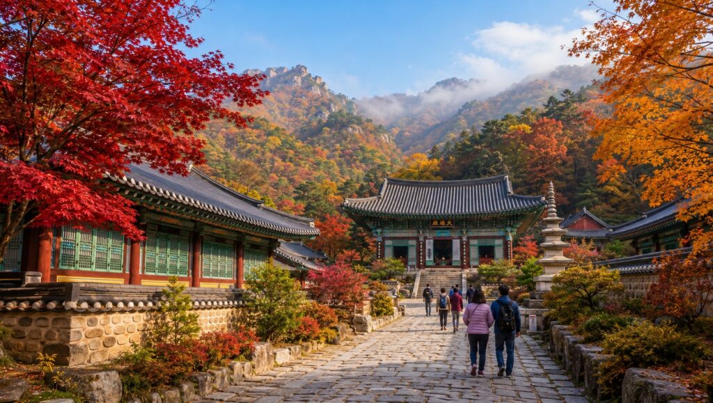 유네스코 세계문화유산부터 수변공원까지 어우러진 경상남도 양산시 관광지 전경