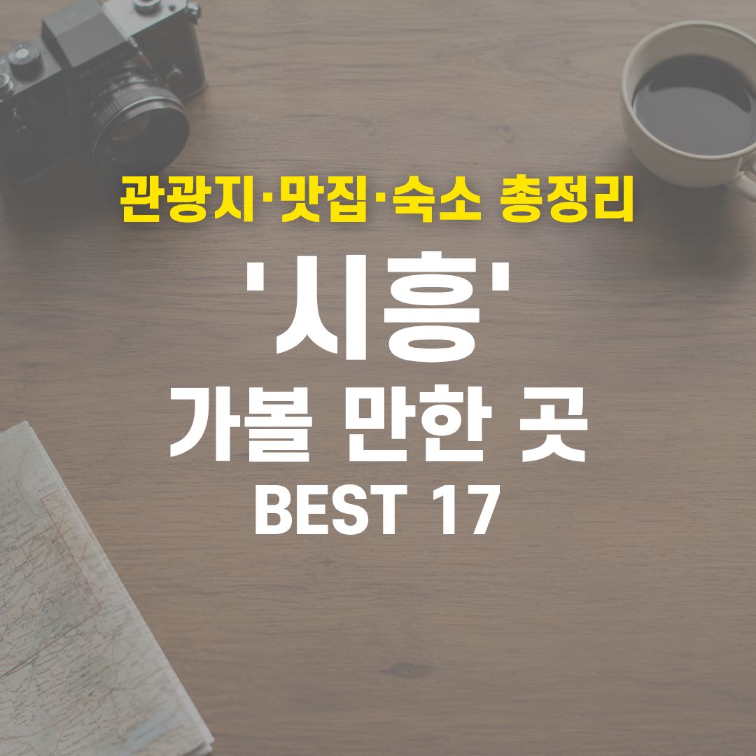 시흥 가볼 만한 곳 BEST 17