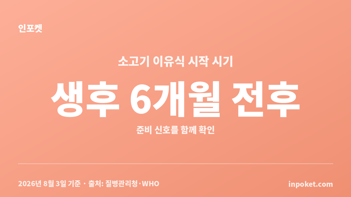 소고기 이유식 시작 시기와 생후 6개월 전후 준비 신호 안내